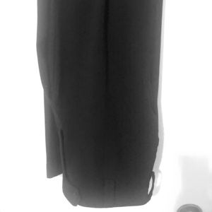 Black pinstripe dress pants
